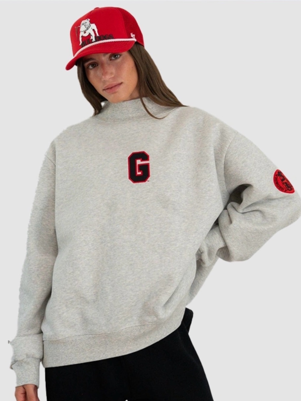 Parke ‘47 Georgia UGA Sweatshirt Mockneck NWT Size L/XL